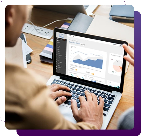 team members checking revenue graphs